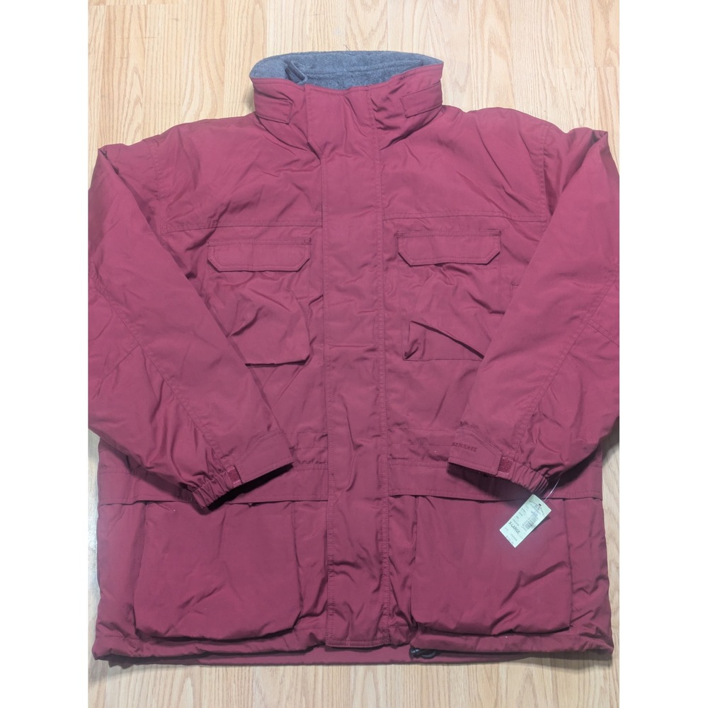 American Eagle Mens Performance Rugged Approved All Weather Jacket Burgundy XL